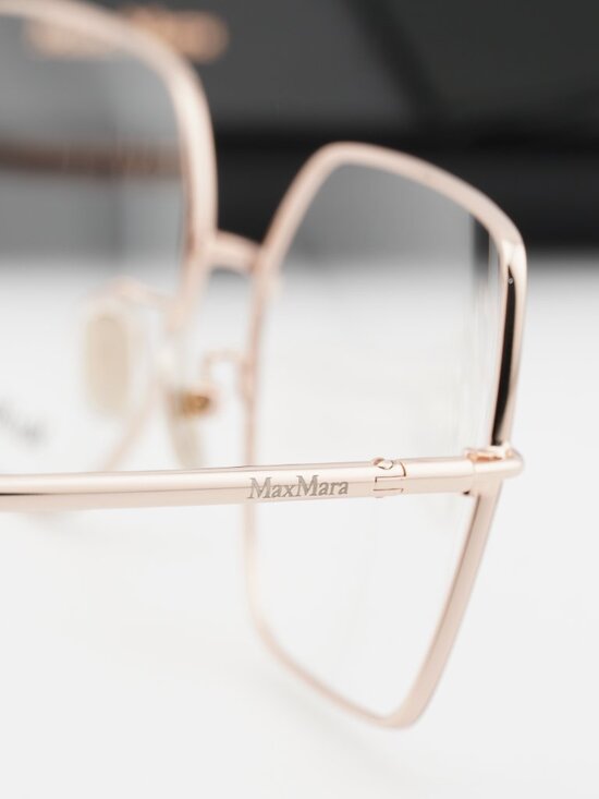 Max Mara MM5098-H 028 Butterfly Eyeglasses 55mm - Black / Gold main image 4